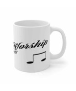 White Ceramic Mug &quot;Made to Worship&quot; in 11 oz and 15 oz Sizes - $277.58 MXN