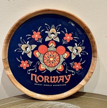 Disney Epcot World Showcase NORWAY Sign Decorative Ceramic Plate 10” Woo... - $60.00