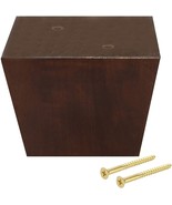 Furniture Legs for Sofa Chair Couch , 3 Inch Dark Walnut Finish - Set of 4 - $556.59 MXN
