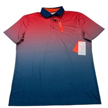 Redvanly Devon Shirt M Rio Gradient Polo Colorful Jersey Knit Active Gol... - $59.60