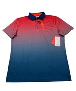 Redvanly Devon Shirt M Rio Gradient Polo Colorful Jersey Knit Active Gol... - $83.82 CAD