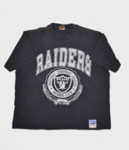 Vintage Raiders T Shirt Mens XL Nutmeg Oakland Las Vegas NFL Football US... - $27.91