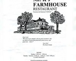 Mr K&#39;s Farmhouse Restaurant Menu S Van Buren Abilene Kansas Lena&#39;s - $17.87