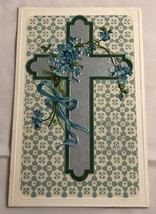 c.1910 Easter Joys Embossed &amp; Textured Cross Postcard International Art Germany - £7.95 GBP