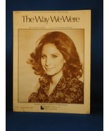 BARBRA STREISAND The Way We Were VINTAGE SHEET MUSIC 1973 - $3.22