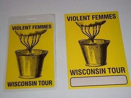 THE VIOLENT FEMMES 2 UNUSED CONCERT TOUR TICKET PASSES PASS 1 LAMINATE 1... - $9.98