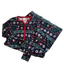 Hanna Andersson Sweet Gnome Long Sleeve Half Button Night Gown Womens Small - £20.77 GBP