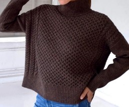 AYR Le Mini Le Square Merino Wool Sweater In Brown Size M - £66.88 GBP