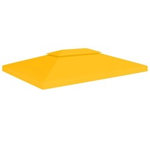  2-Tier Gazebo Top Cover 1 oz/ft² 13.1'x9.8' Yellow - €110,25 EUR