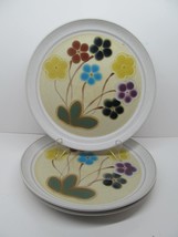 Noritake Folkstone 8541 Happy Time Set Of 3 Vintage 10 1/2&quot; Dinner Plate... - $79.00
