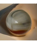 Lot 4 Vintage Akro Alley Agate Christensen Glass Marbles .60 Orange Whit... - $315.91 MXN