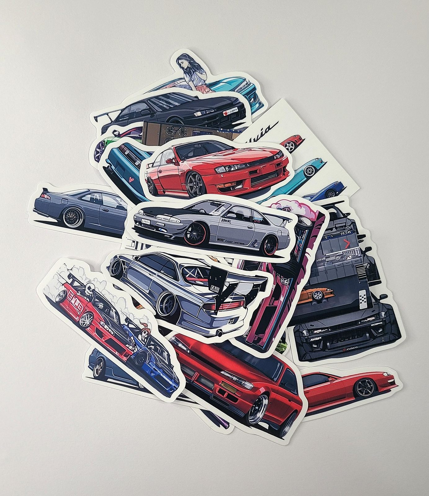 21pc Japanese classic JDM drift legend Silvia S14 200sx 240sx vinyl stic... - $7.84