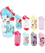 MY LITTLE PONY TWILIGHT RAINBOW 8-Pair No-Show Socks Value Pack Ages 2-4... - £10.46 GBP