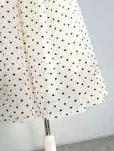 Summer Ivory White Polka Dot Modi Skirt Outfit High Waist Vintage Dot Tutu Skirt image 2