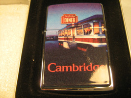 [g1] *Nib* Zippo Cigarette Lighter Cambridge Diner 1996 Sealed - £23.82 GBP
