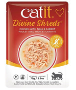 [Pack of 3] Catit Divine Shreds Chicken with Tuna and Carrot 2.65 oz - £21.28 GBP