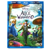 Alice in Wonderland (3-Disc Blu-ray/DVD, 2010, Widescreen) Like New w/ Slip !  - £9.63 GBP