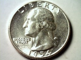 1954 Washington Quarter Choice Uncirculated Ch. Unc. Nice Original Coin - £11.95 GBP