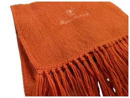 Bolivian Alpaca Wool Woollen Warm Winter Scarf Unisex ORANGE - £30.39 GBP