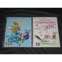 Little Golden Book When Bunny Grows Up Chipmunk&#39;s ABC Richard Scarry Lot - £18.18 GBP