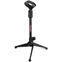 Adjustable Desktop Microphone Stand Mini Tripod Tabletop Foldable with M... - £6.17 GBP