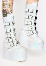 Demonia Frosted Trinity Lovesick Boots Size 7 PO Exc - £107.66 GBP