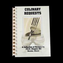 P.E.O. Sisterhood Cookbook Chapter MR Decatur Illinois VTG Recipes Desserts 2001 - £14.07 GBP