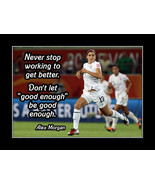 Alex Morgan Soccer Motivation Quote Poster Print Girls Inspirational Wal... - £18.08 GBP+