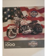 Springbok Harley-Davidson Motorcycle 1000 Piece Puzzle American Flag 20&quot;... - £42.95 GBP