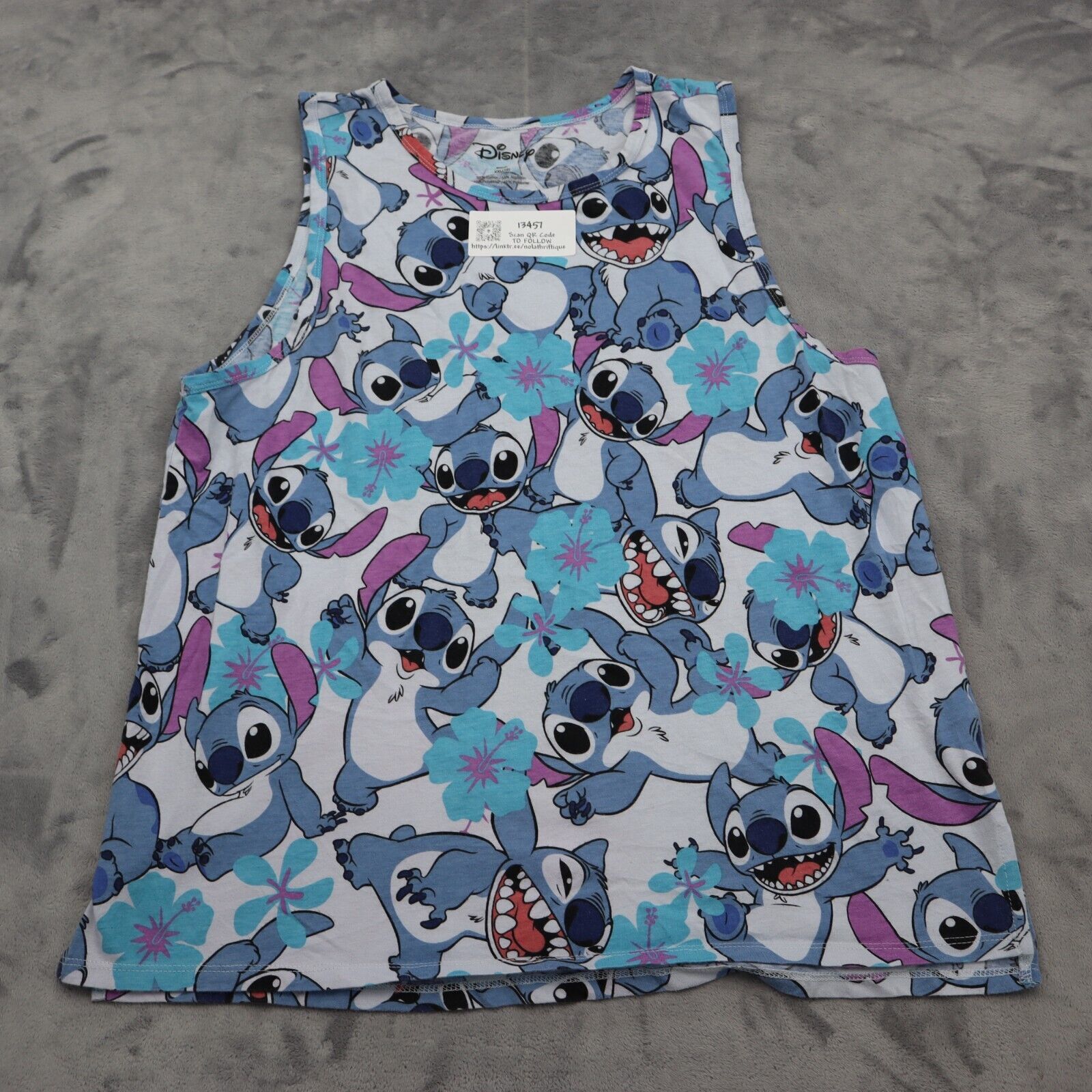 Primary image for Disney Shirt Boys XXL Multicolor Tank Top Scoop Neck Character Inspired Knit