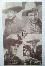 Pacific Ocean Park Arcade Post Card Roy Rogers Fred Himes Ken Curtis Cowboys - $22.56