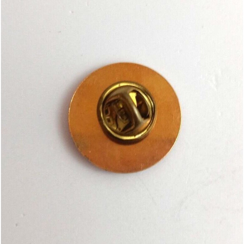 Vintage Smile Red Round McDonald's Employee Hat Pin Item image 2