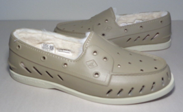 Sperry Size 11 M Authentic Original Float Cozy Khaki New Men&#39;s Lined Boat Shoes - £86.25 GBP