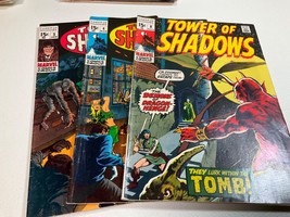 Lot Of 3 Tower Of Shadows 3,4,8 Comic Books 1969/70 Marvel Comics - £43.56 GBP
