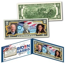 Joe Biden &amp; Kamala Harris Presidential Official Genuine Legal Tender Us $2 Bill - £11.54 GBP