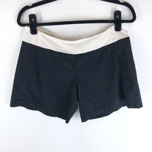 Lululemon Womens Shorts Pull On Pinstripe Black White 8 - £15.20 GBP