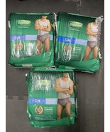 (3) Depend Fit-Flex Underwear For Men Maximum Absorbency Size S/M 19 Cou... - $34.65