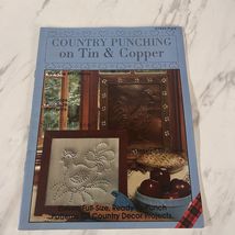 Country Punching on Tin Copper 11 Intact Patterns 1984 Softcover Booklet... - $17.86