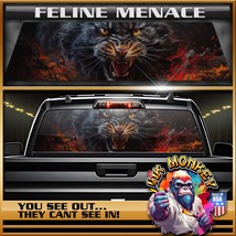 Feline Menace - Truck Back Window Graphics - Customizable - $55.12+