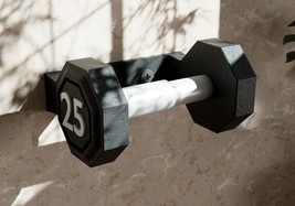 Dumbbell Toilet Paper Holder – Gym Bathroom Decor for Fitness Lovers &amp; M... - £30.92 GBP