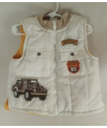 Fleece Lined Winter Puffer Vest Safari offroad 3T - $9.89