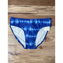 Melrose And Market Bikini Bottom Girls 16 Blue Tie Dye Lined Summer Swim... - $13.99
