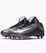Nike Alpha Strike Football Cleats Black Gray Low2 3/4 D 725228 010 Size ... - $69.95