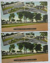 (2) Vintage La Grange Motor Hotel, Georgia Linen Postcards -E.B. Thomas Unposted - £7.07 GBP