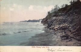New York~Cliffs Along Lake ERIE~1906 Postcard - £7.62 GBP