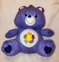 Kellytoy 10” Care Bears Share Bear 2013 Purple Plush Stuffed Animal Toy - £14.42 GBP