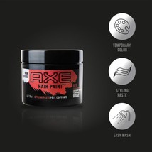 New AXE Hair Paint Temporary Color Styling Paste Red 2.3 oz - £6.28 GBP
