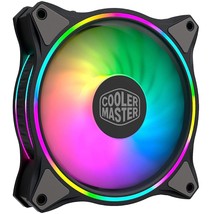 Cooler Master MasterFan MF120 Halo Duo-Ring ARGB 3-Pin Fan, 24 Independently LED - $41.99