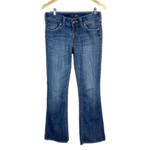 Silver Suki Jeans Womens 28 x30 Bootcut Medium Wash Lightly Distressed L... - £19.89 GBP