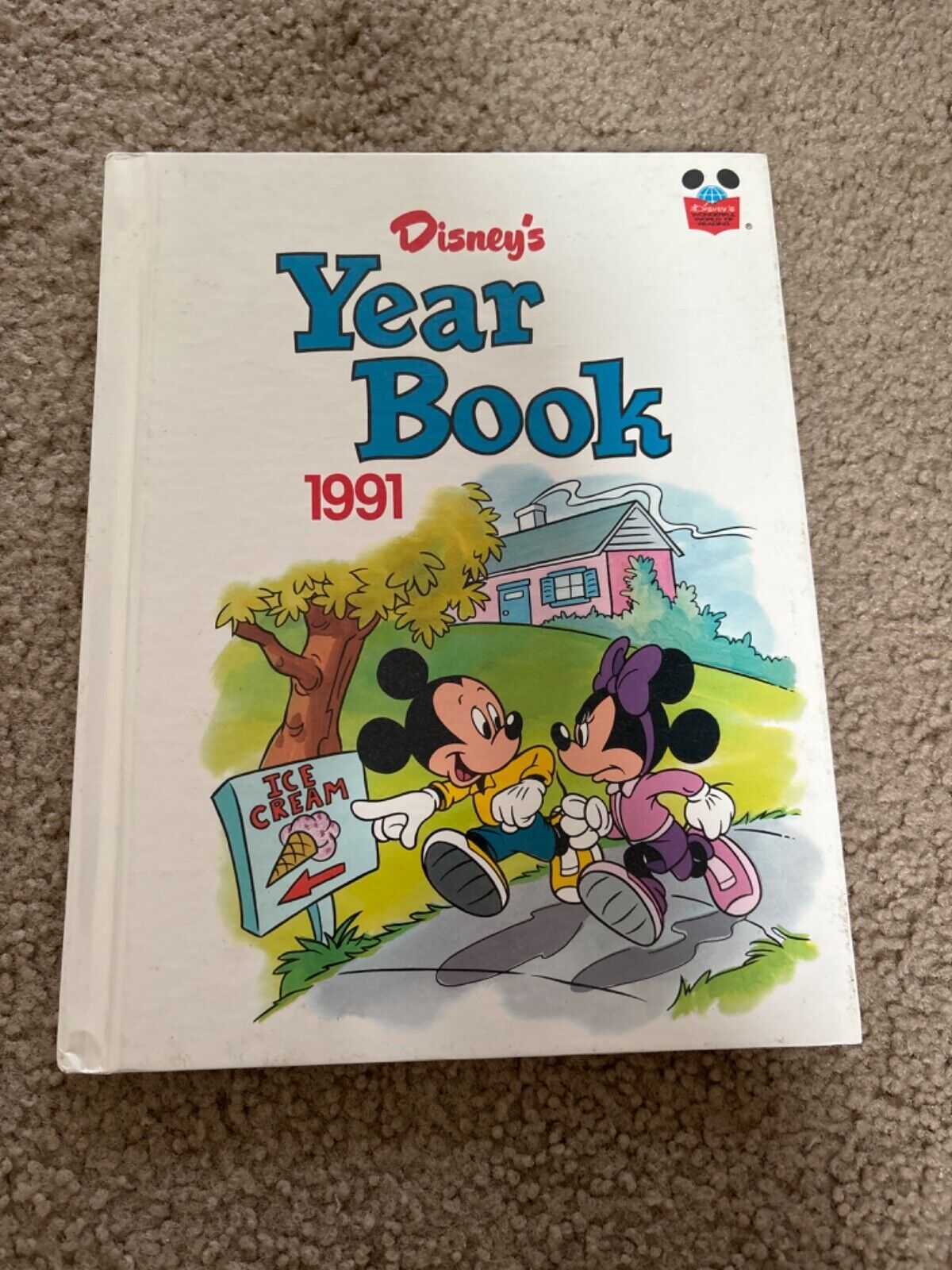Disney's Year Book 1991 Wonderful World of Reading Grolier Enterprises Inc - $7.69